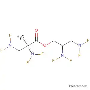 Molecular Structure of 61911-68-0 (Alanine, 3-(difluoroamino)-N,N-difluoro-2-methyl-,
2,3-bis(difluoroamino)propyl ester)