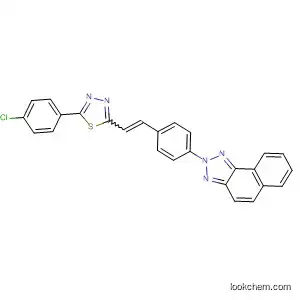Molecular Structure of 61921-20-8 (2H-Naphtho[1,2-d]triazole,
2-[4-[2-[5-(4-chlorophenyl)-1,3,4-thiadiazol-2-yl]ethenyl]phenyl]-)