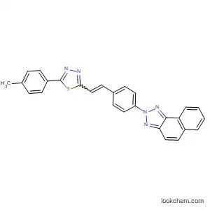 Molecular Structure of 61921-24-2 (2H-Naphtho[1,2-d]triazole,
2-[4-[2-[5-(4-methylphenyl)-1,3,4-thiadiazol-2-yl]ethenyl]phenyl]-)