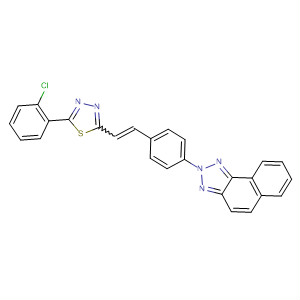 2H-Naphtho[1,2-d]triazole,  2-[4-[2-[5-(2-chlorophenyl)-1,3,4-thiadiazol-2-yl]ethenyl]phenyl]-