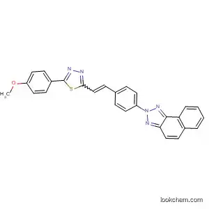 Molecular Structure of 61921-26-4 (2H-Naphtho[1,2-d]triazole,
2-[4-[2-[5-(4-methoxyphenyl)-1,3,4-thiadiazol-2-yl]ethenyl]phenyl]-)