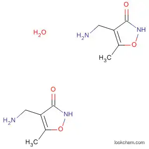 Molecular Structure of 61921-42-4 (3(2H)-Isoxazolone, 4-(aminomethyl)-5-methyl-, hydrate (2:1))