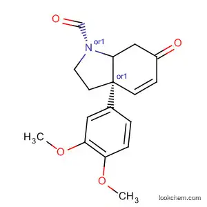 Molecular Structure of 61921-43-5 (1H-Indole-1-carboxaldehyde,
3a-(3,4-dimethoxyphenyl)-2,3,3a,6,7,7a-hexahydro-6-oxo-, cis-)