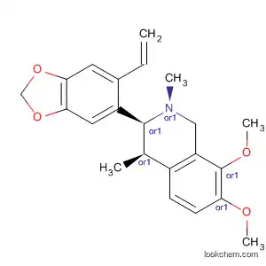 Isoquinoline,
3-(6-ethenyl-1,3-benzodioxol-5-yl)-1,2,3,4-tetrahydro-7,8-dimethoxy-2,4
-dimethyl-, cis-