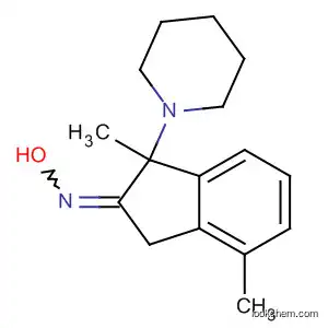 2H-Inden-2-one, 1,3-dihydro-1,4-dimethyl-1-(1-piperidinyl)-, oxime
