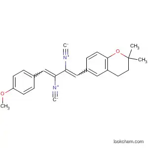 Molecular Structure of 62002-88-4 (2H-1-Benzopyran,
6-[2,3-diisocyano-4-(4-methoxyphenyl)-1,3-butadienyl]-3,4-dihydro-2,2-
dimethyl-)