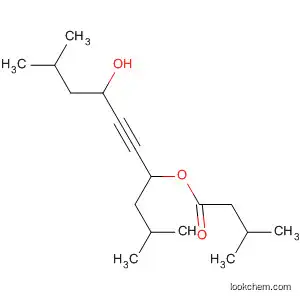 Molecular Structure of 62022-58-6 (Butanoic acid, 3-methyl-,
4-hydroxy-6-methyl-1-(2-methylpropyl)-2-heptynyl ester)