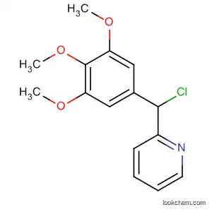 Molecular Structure of 62028-52-8 (Pyridine, 2-[chloro(3,4,5-trimethoxyphenyl)methyl]-)