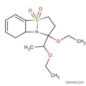Molecular Structure of 62054-39-1 (1,2-Benzisothiazole, 3-ethoxy-3-(1-ethoxyethyl)-2,3-dihydro-,
1,1-dioxide)