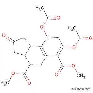 Molecular Structure of 62073-70-5 (1H-Benz[e]indene-4,6-dicarboxylic acid,
7,9-bis(acetyloxy)-2,3,3a,4,5,9b-hexahydro-2-oxo-, dimethyl ester)