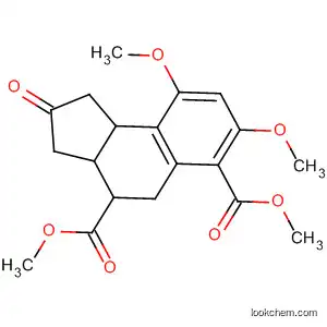 Molecular Structure of 62073-71-6 (1H-Benz[e]indene-4,6-dicarboxylic acid,
2,3,3a,4,5,9b-hexahydro-7,9-dimethoxy-2-oxo-, dimethyl ester)