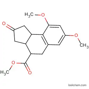 Molecular Structure of 62073-73-8 (1H-Benz[e]indene-4-carboxylic acid,
2,3,3a,4,5,9b-hexahydro-7,9-dimethoxy-2-oxo-, methyl ester)