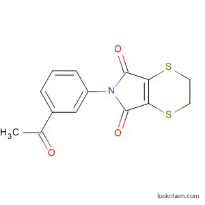 5H-1,4-Dithiino[2,3-c]pyrrole-5,7(6H)-dione,
6-(3-acetylphenyl)-2,3-dihydro-
