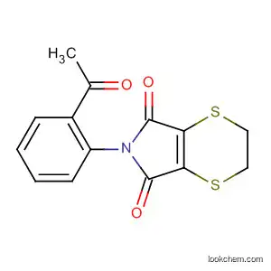 5H-1,4-Dithiino[2,3-c]pyrrole-5,7(6H)-dione,
6-(2-acetylphenyl)-2,3-dihydro-