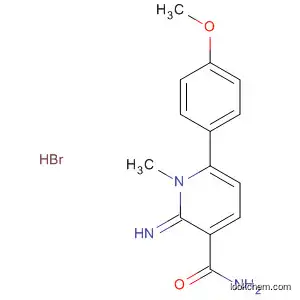 Molecular Structure of 62090-31-7 (3-Pyridinecarboxamide,
1,2-dihydro-2-imino-6-(4-methoxyphenyl)-1-methyl-, monohydrobromide)