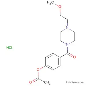 Molecular Structure of 62098-55-9 (Piperazine, 1-[4-(acetyloxy)benzoyl]-4-(2-methoxyethyl)-,
monohydrochloride)