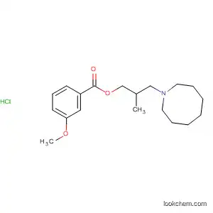 Molecular Structure of 62101-90-0 (Benzoic acid, 3-methoxy-, 3-(hexahydro-1(2H)-azocinyl)-2-methylpropyl
ester, hydrochloride)