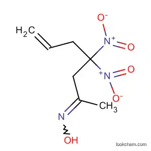 Molecular Structure of 62116-18-1 (6-Hepten-2-one, 4,4-dinitro-, oxime)