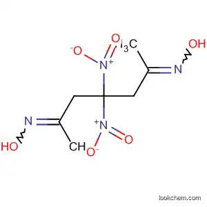 Molecular Structure of 62116-20-5 (2,6-Heptanedione, 4,4-dinitro-, dioxime)