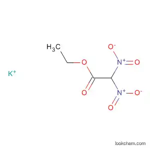 Molecular Structure of 62116-26-1 (Acetic acid, dinitro-, ethyl ester, ion(1-), potassium)