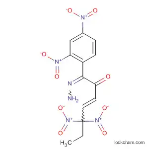 Molecular Structure of 62116-34-1 (3-Hepten-2-one, 5,5-dinitro-, (2,4-dinitrophenyl)hydrazone)