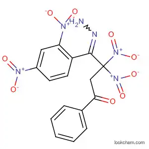 Molecular Structure of 62116-36-3 (1-Butanone, 3,3-dinitro-1-phenyl-, (2,4-dinitrophenyl)hydrazone)