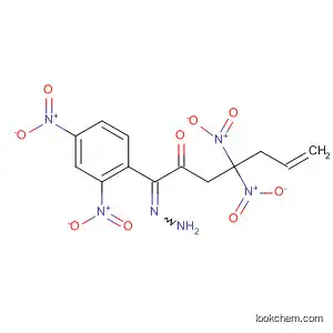 Molecular Structure of 62116-38-5 (6-Hepten-2-one, 4,4-dinitro-, (2,4-dinitrophenyl)hydrazone)