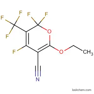 Molecular Structure of 62116-40-9 (2H-Pyran-5-carbonitrile, 6-ethoxy-2,2,4-trifluoro-3-(trifluoromethyl)-)