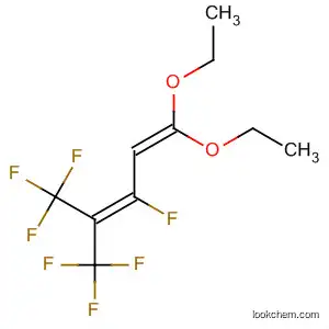 Molecular Structure of 62116-51-2 (1,3-Pentadiene, 1,1-diethoxy-3,5,5,5-tetrafluoro-4-(trifluoromethyl)-)