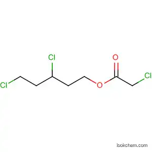 Molecular Structure of 62116-57-8 (Acetic acid, chloro-, 3,5-dichloropentyl ester)