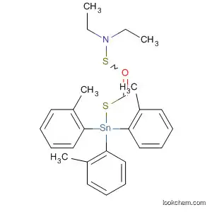 Molecular Structure of 62116-86-3 (Stannane, [[(diethylamino)thioxomethyl]thio]tris(2-methylphenyl)-)