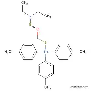 Molecular Structure of 62116-88-5 (Stannane, [[(diethylamino)thioxomethyl]thio]tris(4-methylphenyl)-)