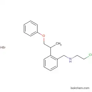 Molecular Structure of 62117-34-4 (Benzenemethanamine, N-(2-chloroethyl)-N-(1-methyl-2-phenoxyethyl)-,
hydrobromide)