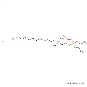 Molecular Structure of 62117-38-8 (1-Dodecanaminium, N,N-dimethyl-N-[3-(triethoxysilyl)propyl]-, bromide)