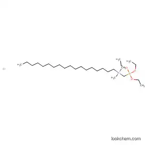 Molecular Structure of 62117-41-3 (1-Octadecanaminium, N,N-dimethyl-N-[(triethoxysilyl)methyl]-, chloride)