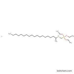 Molecular Structure of 62117-42-4 (Sulfonium, methyloctadecyl[(triethoxysilyl)methyl]-, chloride)