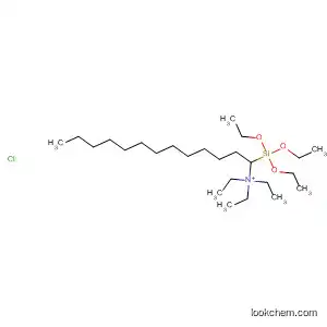Molecular Structure of 62117-45-7 (1-Tridecanaminium, N,N,N-triethyl-1-(triethoxysilyl)-, chloride)