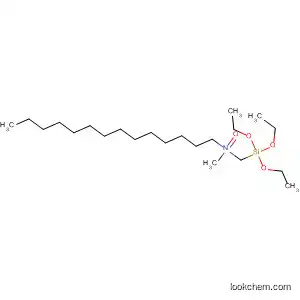 Molecular Structure of 62117-48-0 (1-Tetradecanamine, N-methyl-N-[(triethoxysilyl)methyl]-, N-oxide)