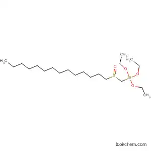 Molecular Structure of 62117-49-1 (Silane, triethoxy[(tetradecylsulfinyl)methyl]-)