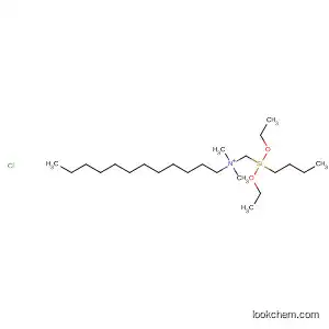 Molecular Structure of 62117-51-5 (1-Dodecanaminium, N-[(butyldiethoxysilyl)methyl]-N,N-dimethyl-,
chloride)