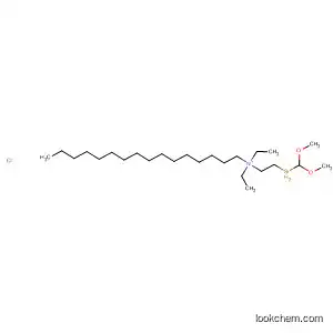 Molecular Structure of 62117-59-3 (1-Hexadecanaminium, N-[2-(dimethoxymethylsilyl)ethyl]-N,N-diethyl-,
chloride)