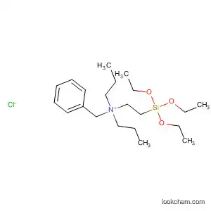 Molecular Structure of 62117-62-8 (Benzenemethanaminium, N,N-dipropyl-N-[2-(triethoxysilyl)ethyl]-,
chloride)