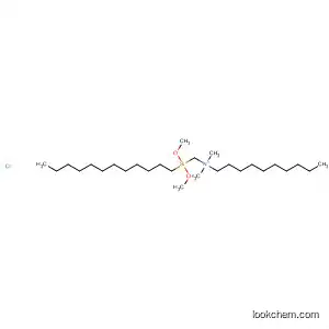Molecular Structure of 62117-64-0 (1-Decanaminium, N-[(dodecyldimethoxysilyl)methyl]-N,N-dimethyl-,
chloride)