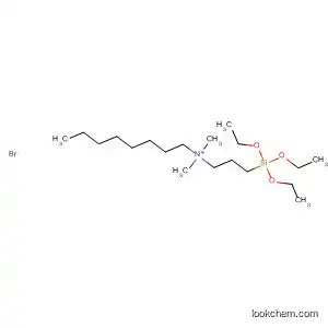 Molecular Structure of 62117-67-3 (1-Octanaminium, N,N-dimethyl-N-[3-(triethoxysilyl)propyl]-, bromide)