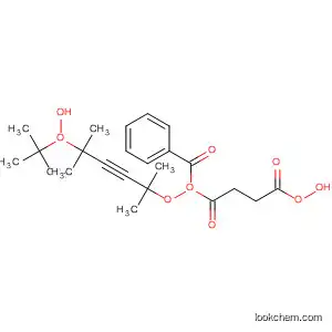 Molecular Structure of 62129-06-0 (Butaneperoxoic acid, 4-(benzoyldioxy)-4-oxo-,
4-[(1,1-dimethylethyl)dioxy]-1,1,4-trimethyl-2-pentynyl ester)