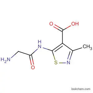 Molecular Structure of 62177-40-6 (4-Isothiazolecarboxylic acid, 5-[(aminoacetyl)amino]-3-methyl-)