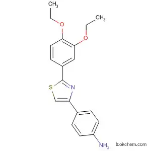 Molecular Structure of 62189-75-7 (Benzenamine, 4-[2-(3,4-diethoxyphenyl)-4-thiazolyl]-)