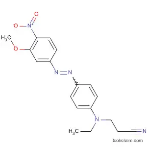 Molecular Structure of 62194-10-9 (Propanenitrile, 3-[ethyl[4-[(3-methoxy-4-nitrophenyl)azo]phenyl]amino]-)