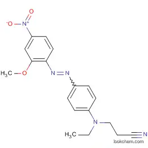 Molecular Structure of 62194-11-0 (Propanenitrile, 3-[ethyl[4-[(2-methoxy-4-nitrophenyl)azo]phenyl]amino]-)