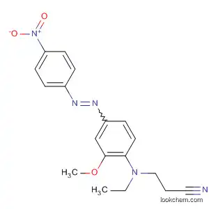Molecular Structure of 62194-12-1 (Propanenitrile, 3-[ethyl[2-methoxy-4-[(4-nitrophenyl)azo]phenyl]amino]-)